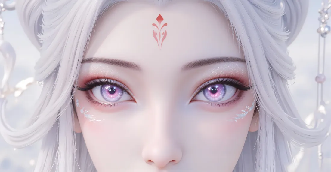 6k诛仙小白壁纸｜古风仙侠背景图片 - 银发紫眸「哲风壁纸」