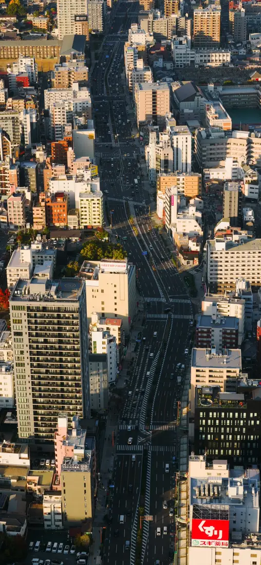 城市手机壁纸｜都市背景图片 - 俯瞰道路「哲风壁纸」