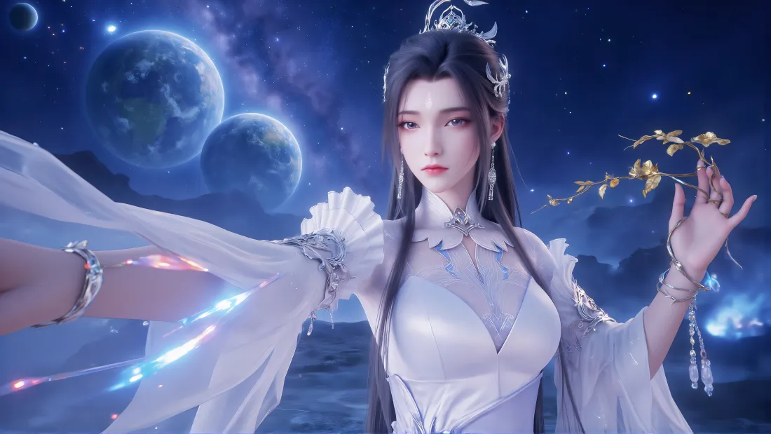 4k陆雪琪壁纸｜星空背景图片 - 诛仙仙侠「哲风壁纸」