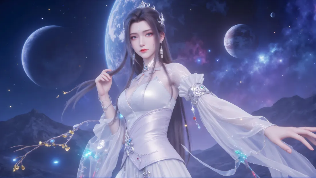 4k陆雪琪壁纸｜诛仙背景图片 - 星空仙侠美人「哲风壁纸」