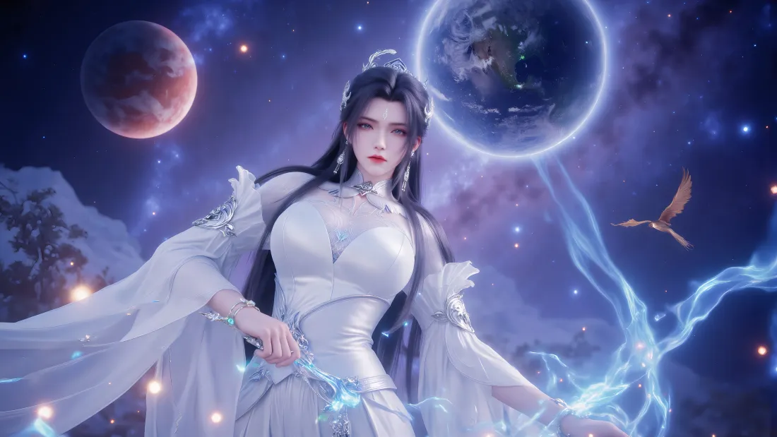 4k陆雪琪壁纸｜诛仙星空背景图片 - 古风仙侠「哲风壁纸」