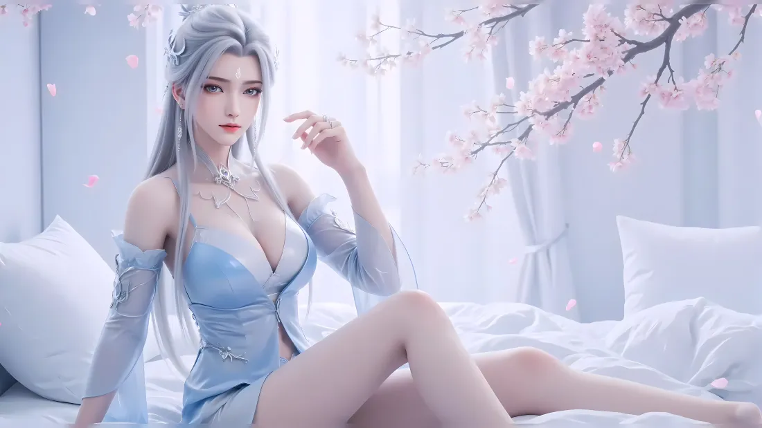 4k陆雪琪壁纸｜诛仙背景图片 - 银发古风美女「哲风壁纸」