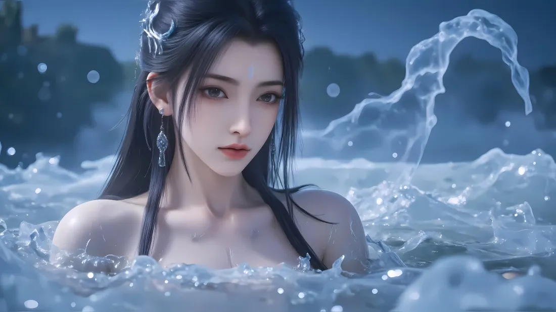 4k陆雪琪壁纸｜诛仙背景图片 - 水中仙侠美人「哲风壁纸」