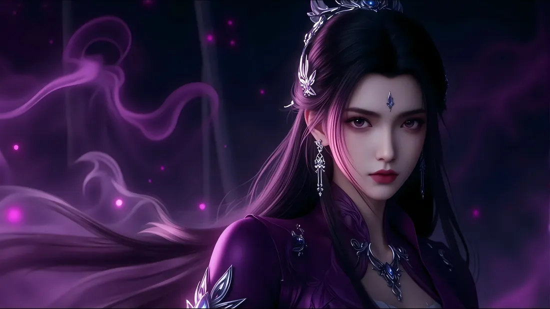 8k陆雪琪壁纸｜诛仙背景图片 - 紫衫美人「哲风壁纸」