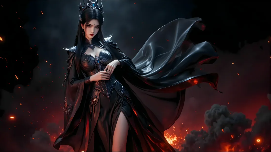 8k陆雪琪壁纸｜诛仙背景图片 - 暗黑古风美人「哲风壁纸」