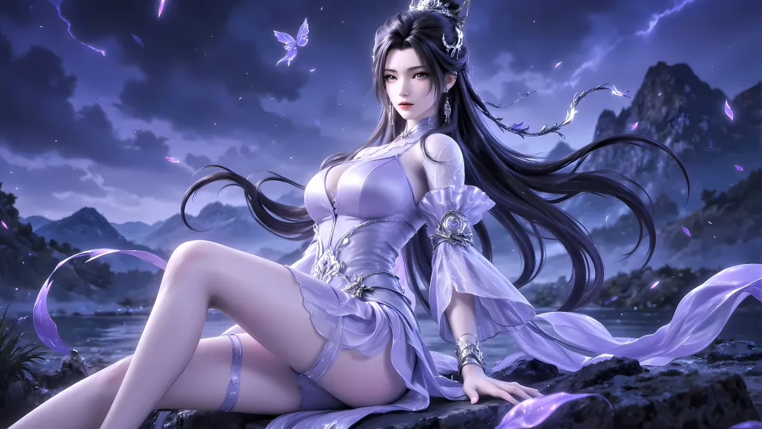 4k陆雪琪壁纸｜诛仙背景图片 - 紫纱仙侠美人「哲风壁纸」