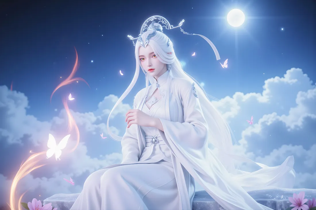 3k剑来壁纸｜剑妈背景图片 - 白发古风美人「哲风壁纸」