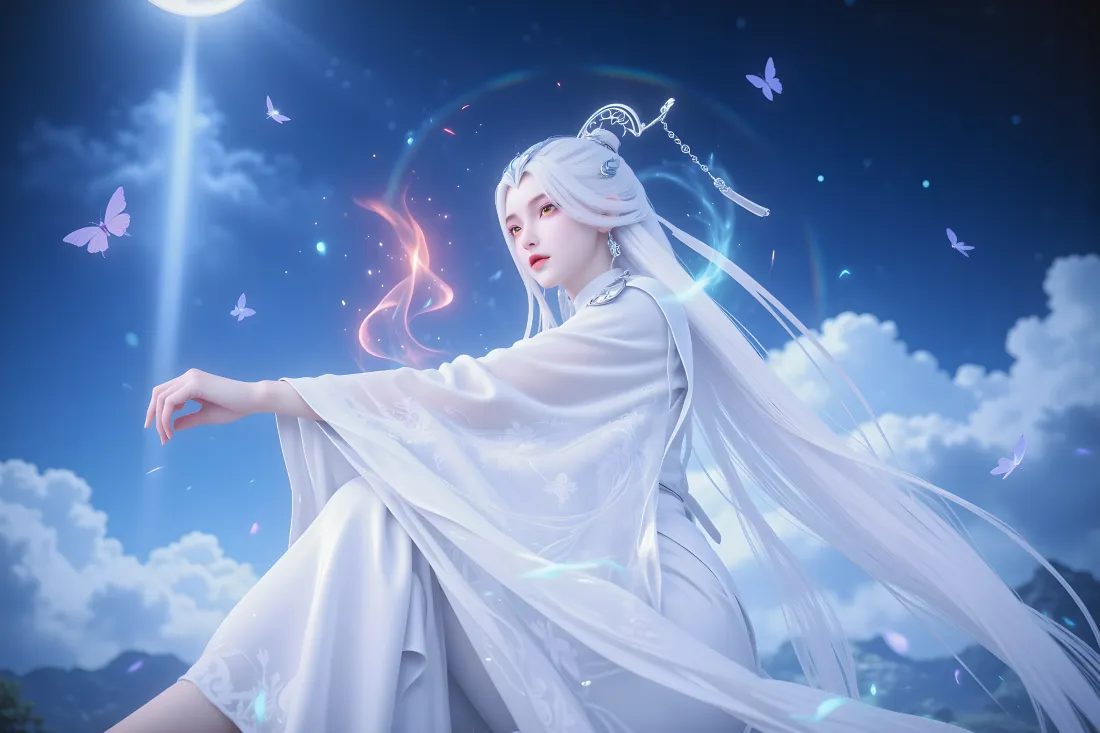 3k剑来壁纸｜夜空云海背景图片 - 白发剑妈「哲风壁纸」