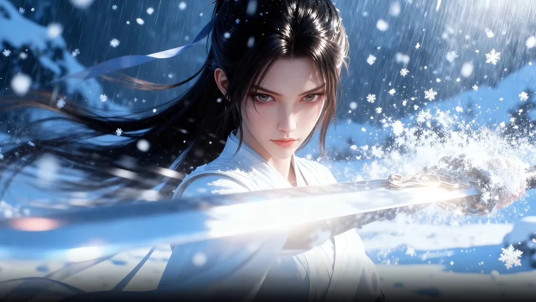 2k宁姚壁纸｜剑来背景图片 - 雪景仙侠「哲风壁纸」
