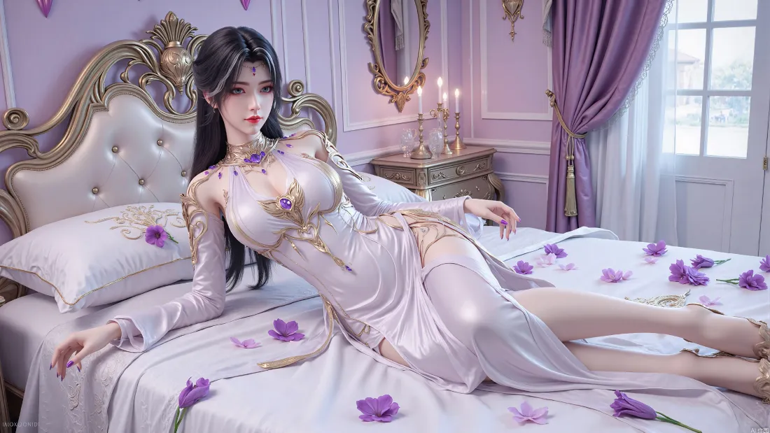 3k天狐仙子壁纸｜完美世界背景图片 - 紫花卧室「哲风壁纸」