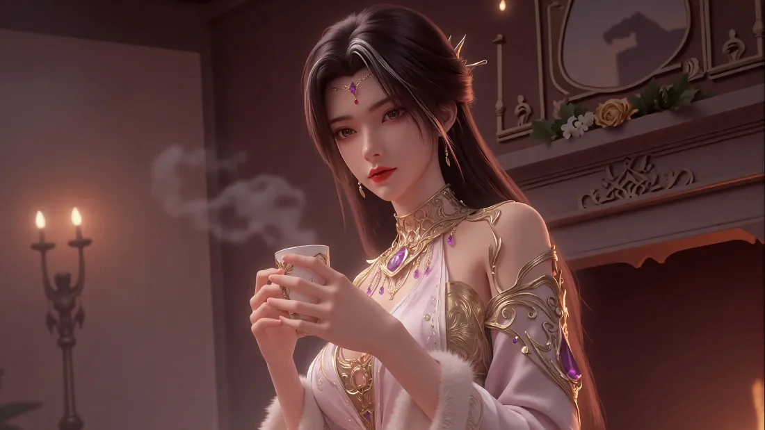 3k魔女壁纸｜古风室内背景图片 - 完美世界「哲风壁纸」