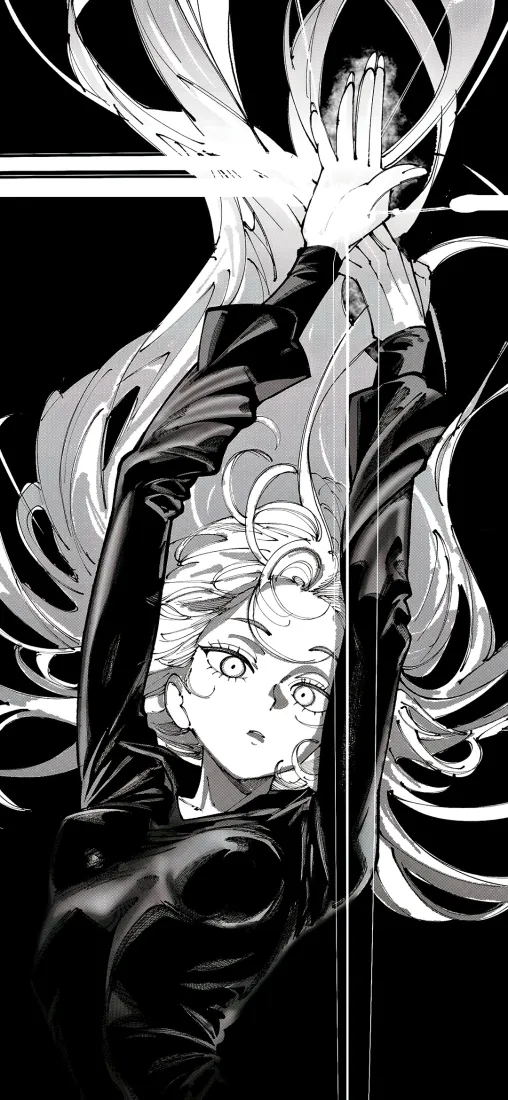 神剑手机壁纸｜二次元女孩背景图片 - 黑白漫画「哲风壁纸」