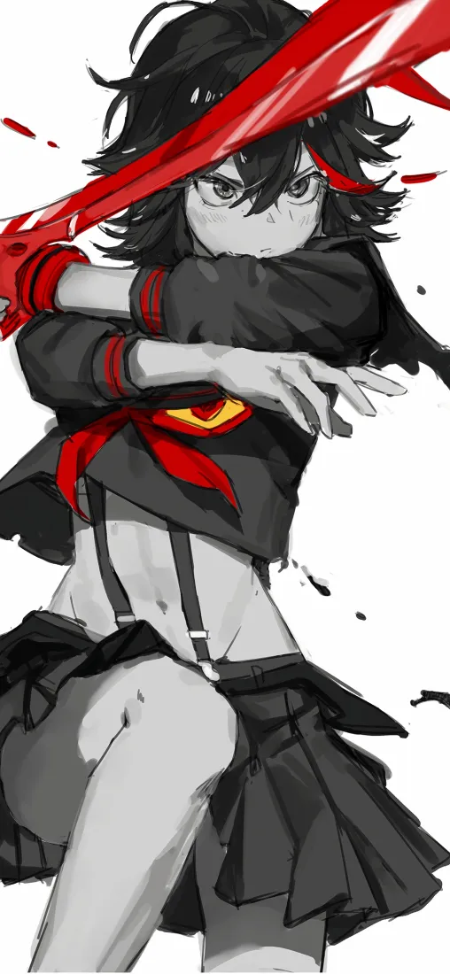 缠流子手机壁纸｜斩服少女背景图片 - 动漫人物「哲风壁纸」