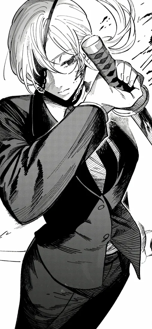 光熙手机壁纸｜电锯人背景图片 - 黑白漫画「哲风壁纸」