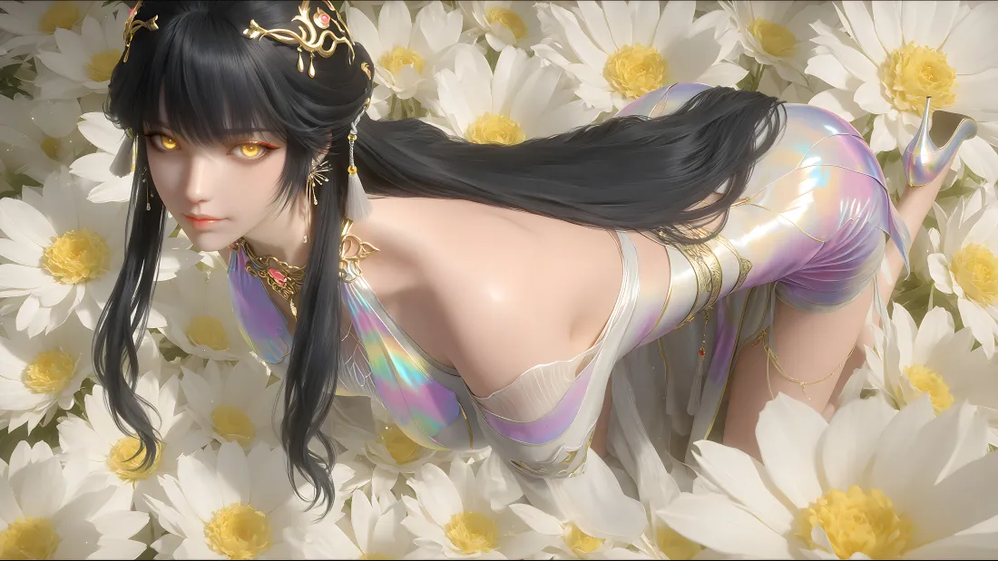 4k白月蓉壁纸｜雏菊花海背景图片 - 百炼成神「哲风壁纸」