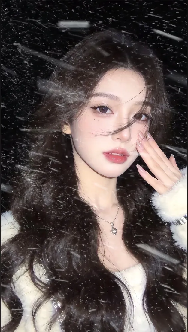 卷发美女手机壁纸｜雨天背景图片 - 氛围感御姐「哲风壁纸」