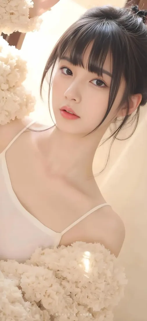 齐刘海清纯美女手机壁纸｜iOS背景图片 - 温柔少女「哲风壁纸」