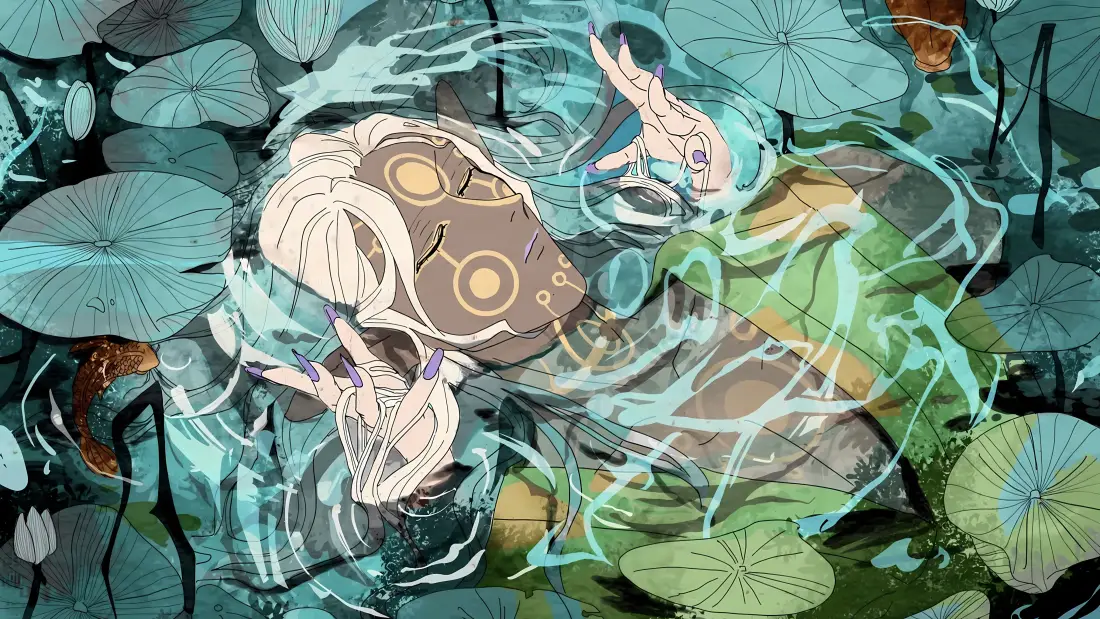 5k怪化猫壁纸｜源慧背景图片 - 荷塘莲叶「哲风壁纸」