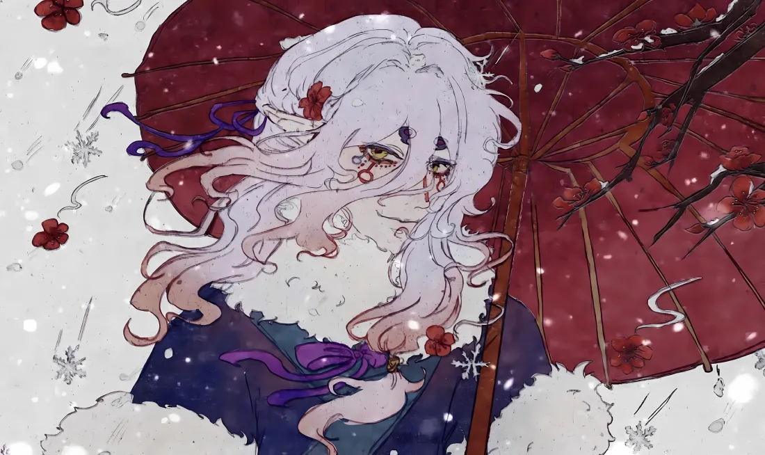 5k卖药郎壁纸｜怪化猫背景图片 - 冬日和风「哲风壁纸」