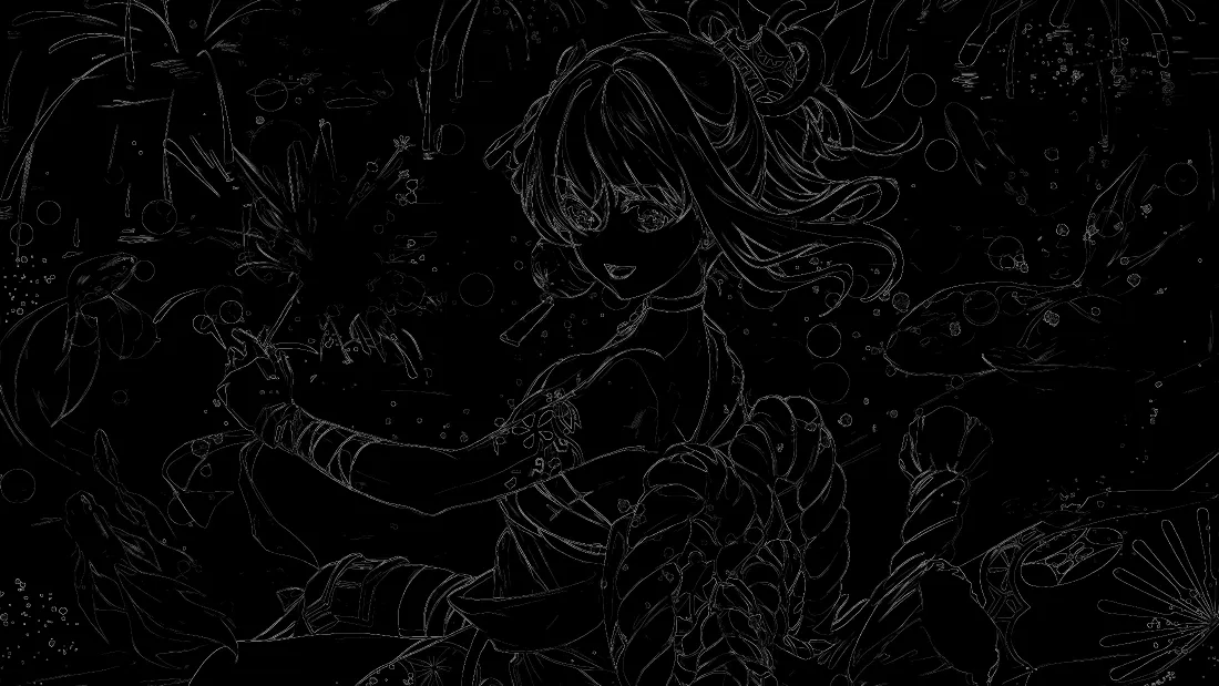 4k宵宫壁纸｜素描背景图片 - 原神「哲风壁纸」