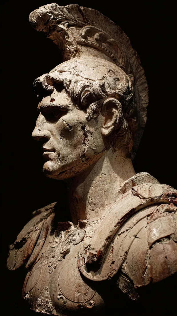 古罗马雕塑手机壁纸｜黑色背景图片 - 古典艺术「哲风壁纸」