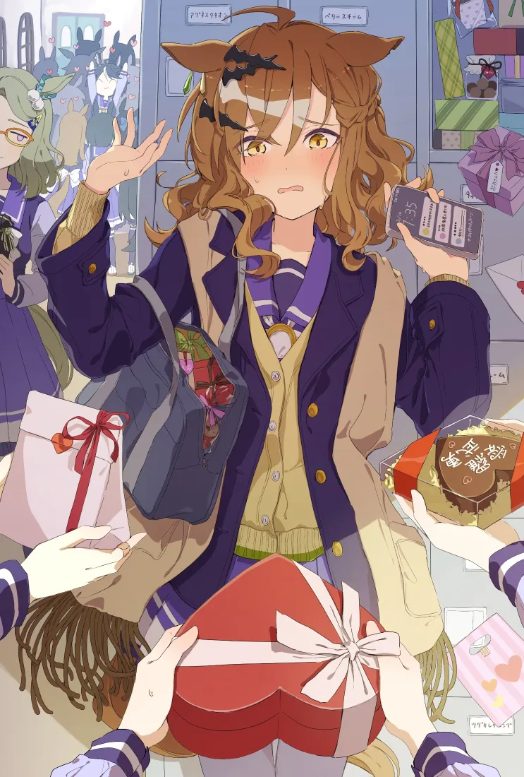 森林宝穴手机壁纸｜动漫背景图片 - 情人节巧克力「哲风壁纸」