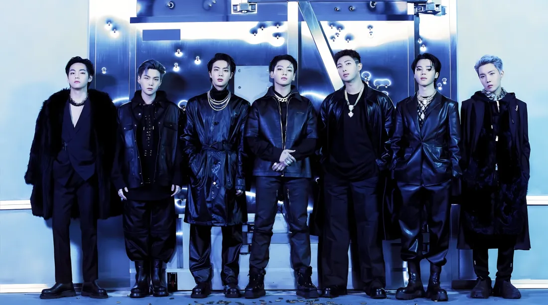 2kBTS壁纸｜韩国男团背景图片 - 酷感舞台黑衣造型「哲风壁纸」