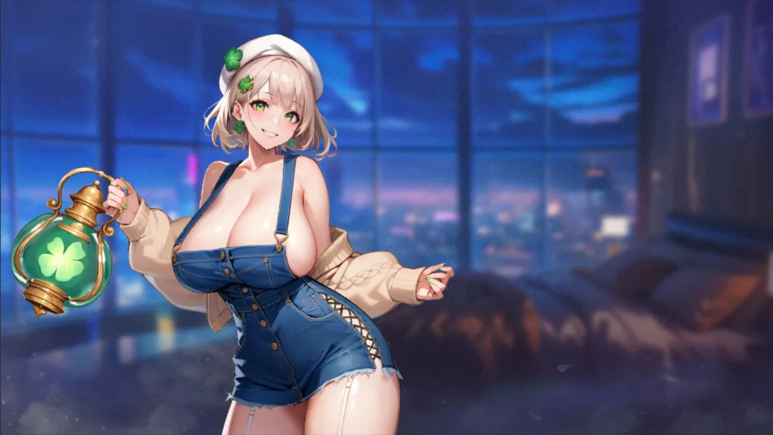 2k游戏美少女壁纸｜都市夜景背景图片 - 清纯萝莉「哲风壁纸」