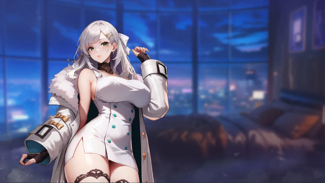 2k霸总御姐壁纸｜都市夜景背景图片 - 二次元白发「哲风壁纸」