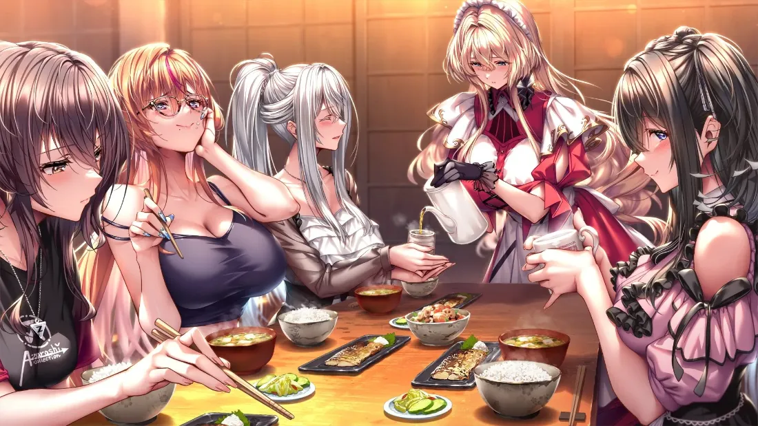 2k二次元美少女壁纸｜聚餐背景图片 - 闺蜜欢聚「哲风壁纸」