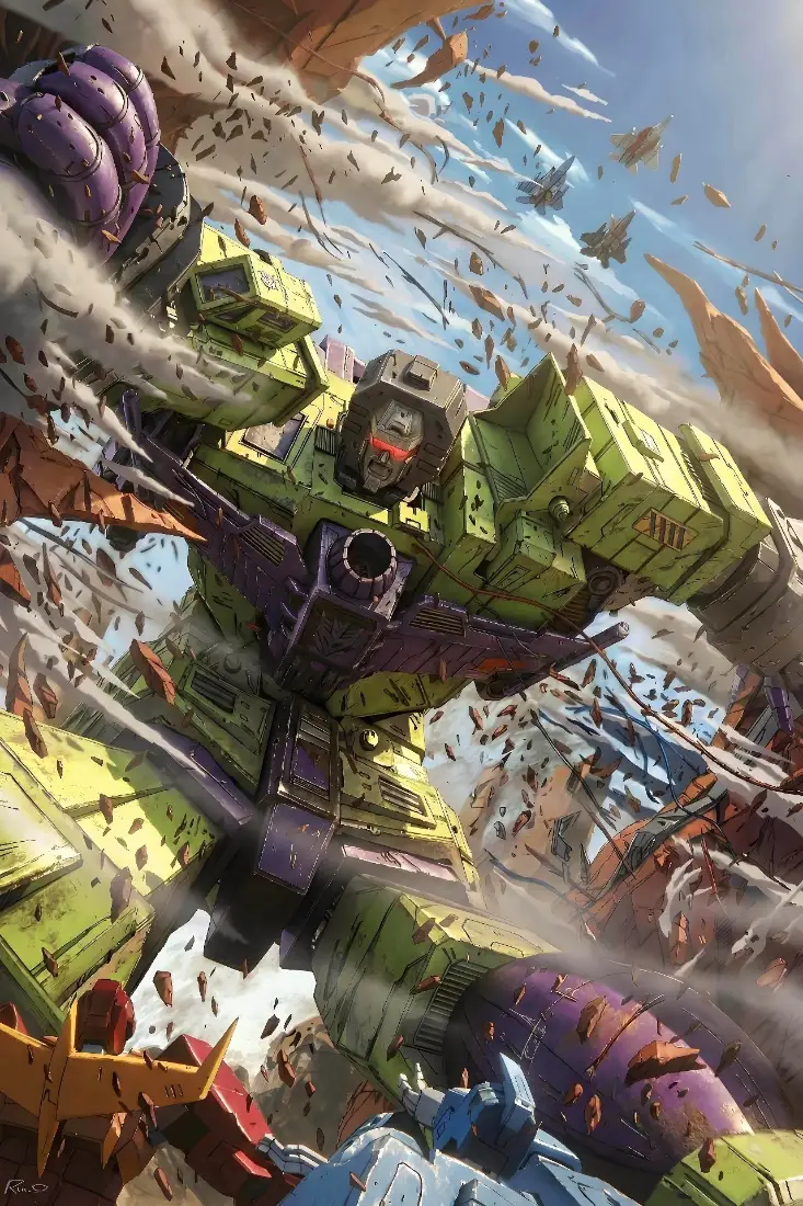 G1变形金刚手机壁纸｜战斗场景背景图片 - 大力神「哲风壁纸」