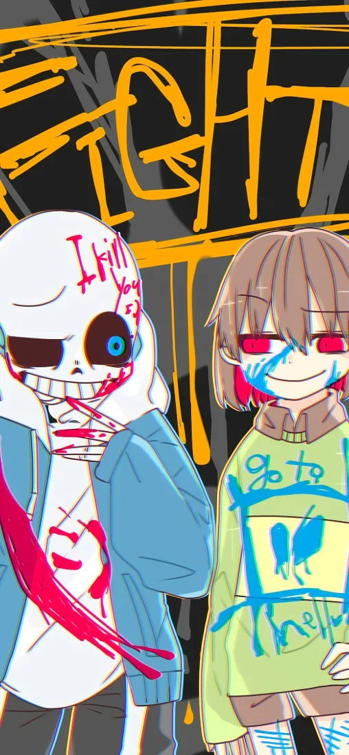 传说之下手机壁纸｜战斗场景背景图片 - 查拉杉斯「哲风壁纸」