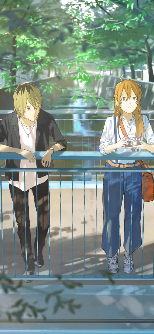 动漫情侣手机壁纸｜清新背景图片 - 天桥树荫「哲风壁纸」