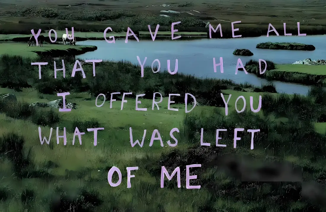 2k丛林文字壁纸｜自然河流背景图片 - 治愈文案「哲风壁纸」