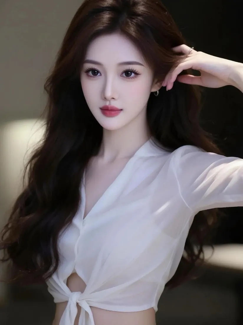 气质美女手机壁纸｜室内背景图片 - 高颜值女神「哲风壁纸」