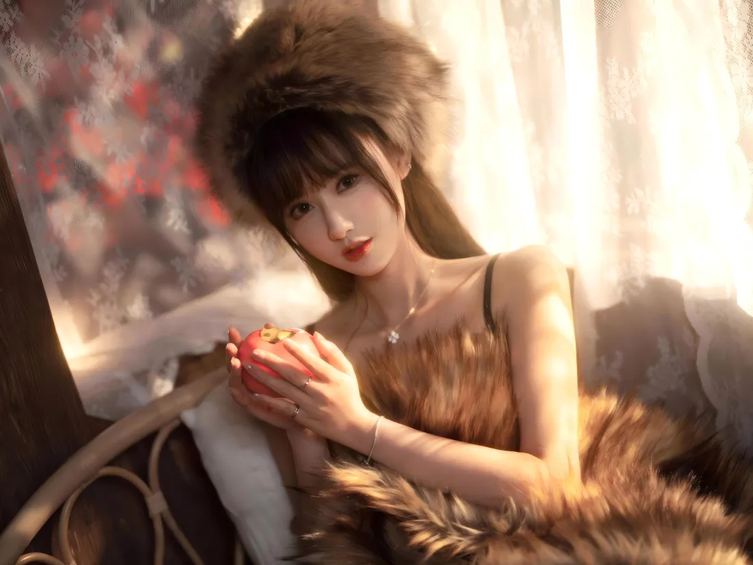 10k气质美女壁纸｜氛围感背景图片 - 温柔光影写真「哲风壁纸」