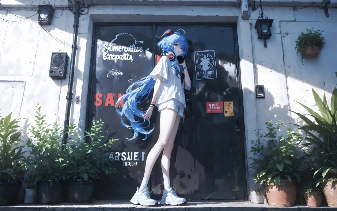 4k甘雨壁纸｜原神背景图片 - 写实街景「哲风壁纸」