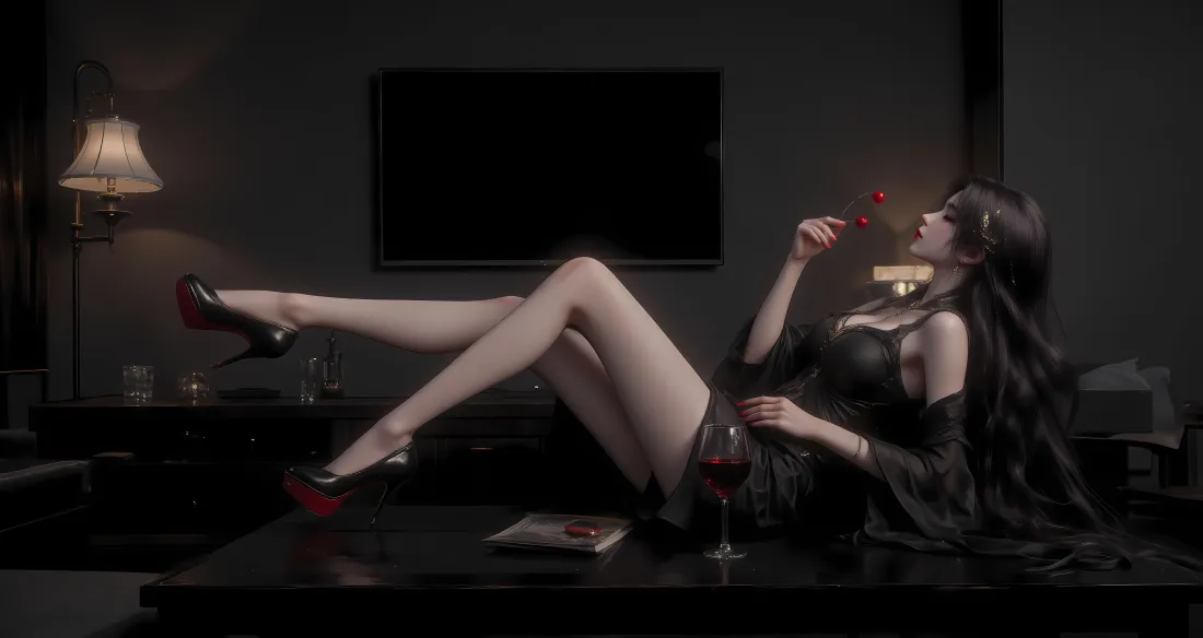 6k薰儿斗破苍穹壁纸｜暗调室内背景图片 - 性感御姐「哲风壁纸」