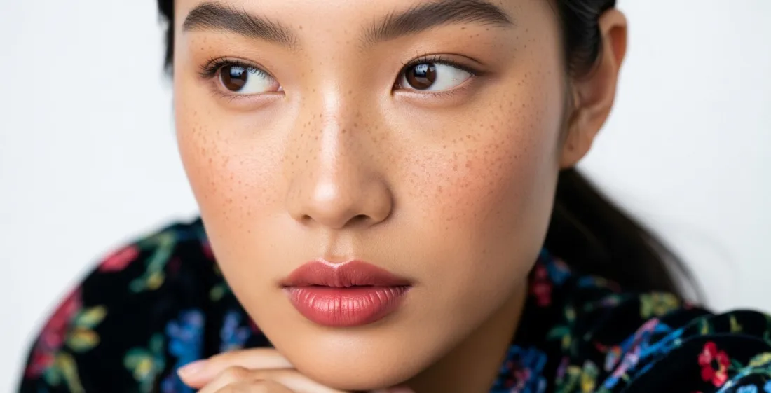 3k花色服饰壁纸｜纯白背景图片 - 气质美女「哲风壁纸」