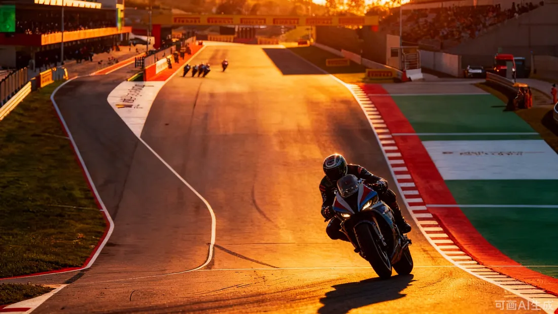3k机车壁纸｜赛车背景图片 - 黄昏赛道「哲风壁纸」