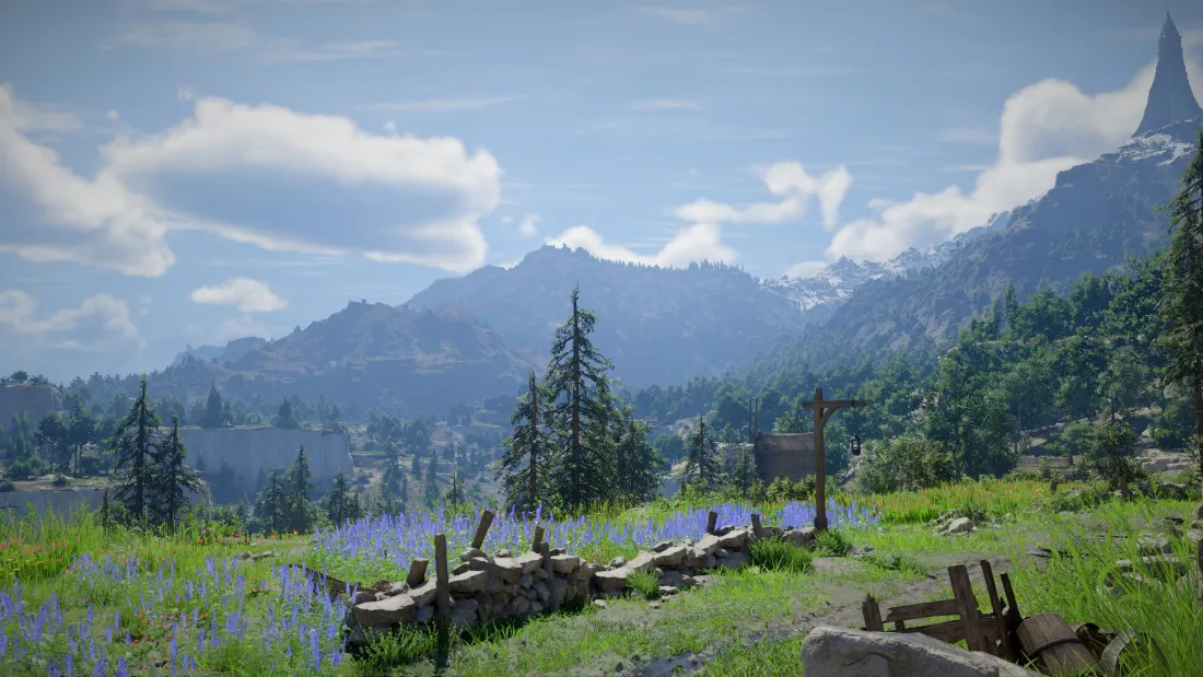 3k清新山林壁纸｜自然风景背景图片 - 蓝天白云「哲风壁纸」