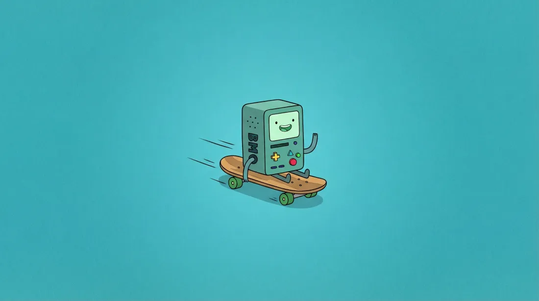 3kBMO壁纸｜简约背景图片 - 玩滑板「哲风壁纸」