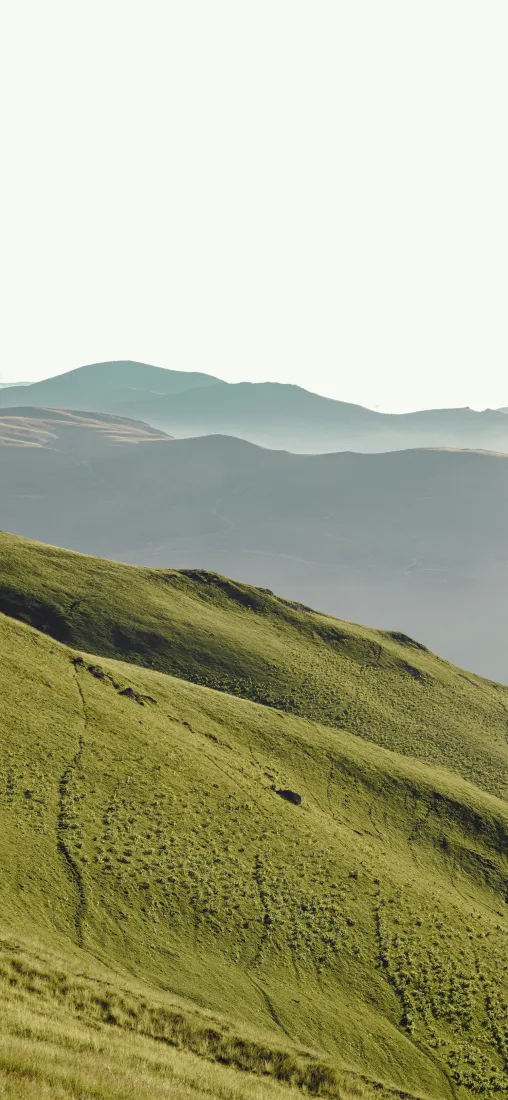 草原山丘手机壁纸｜自然风景背景图片 - 开阔山野「哲风壁纸」