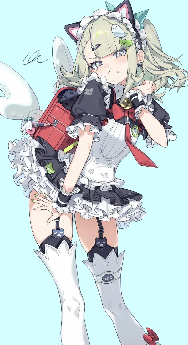 千夏手机壁纸｜绝区零游戏背景图片 - 二次元猫耳女仆「哲风壁纸」