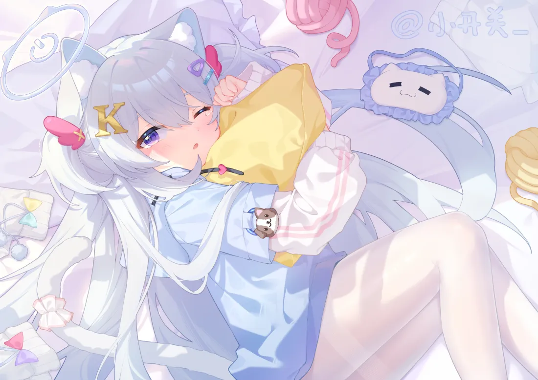 4k猫耳少女壁纸｜软萌清新背景图片 - 二次元「哲风壁纸」