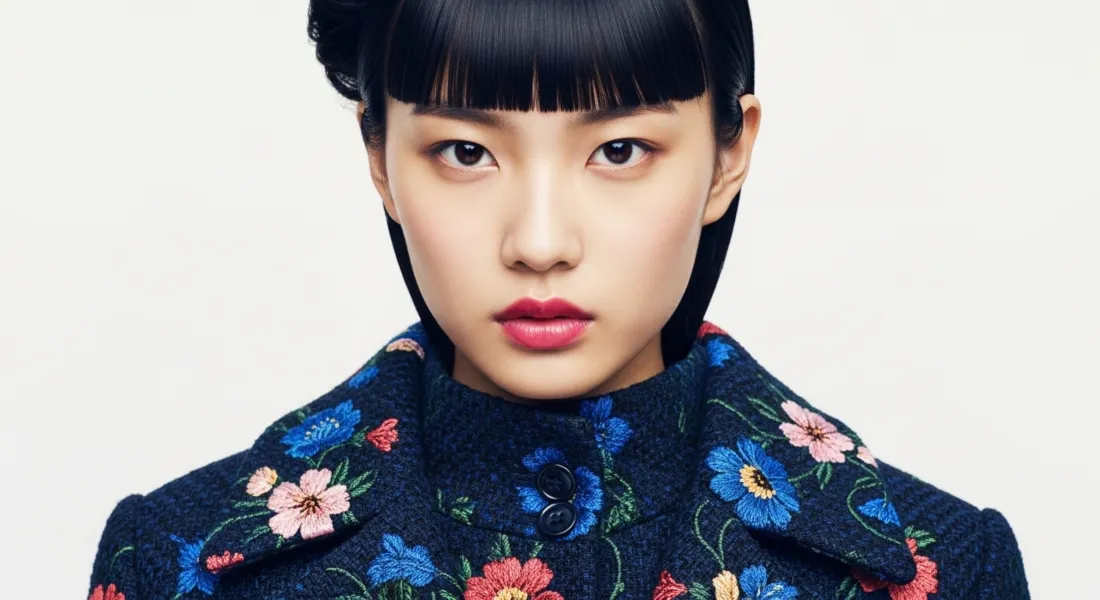 3k气质女生壁纸｜纯色背景图片 - 时尚写真「哲风壁纸」