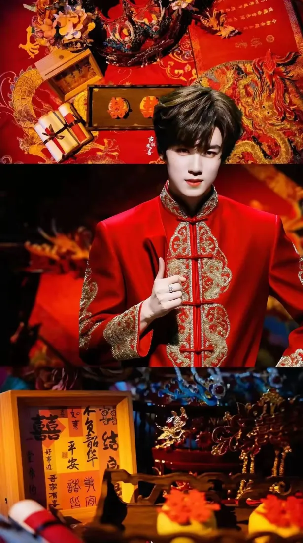 十个勤天手机壁纸｜新年喜庆背景图片 - 国风唐装「哲风壁纸」