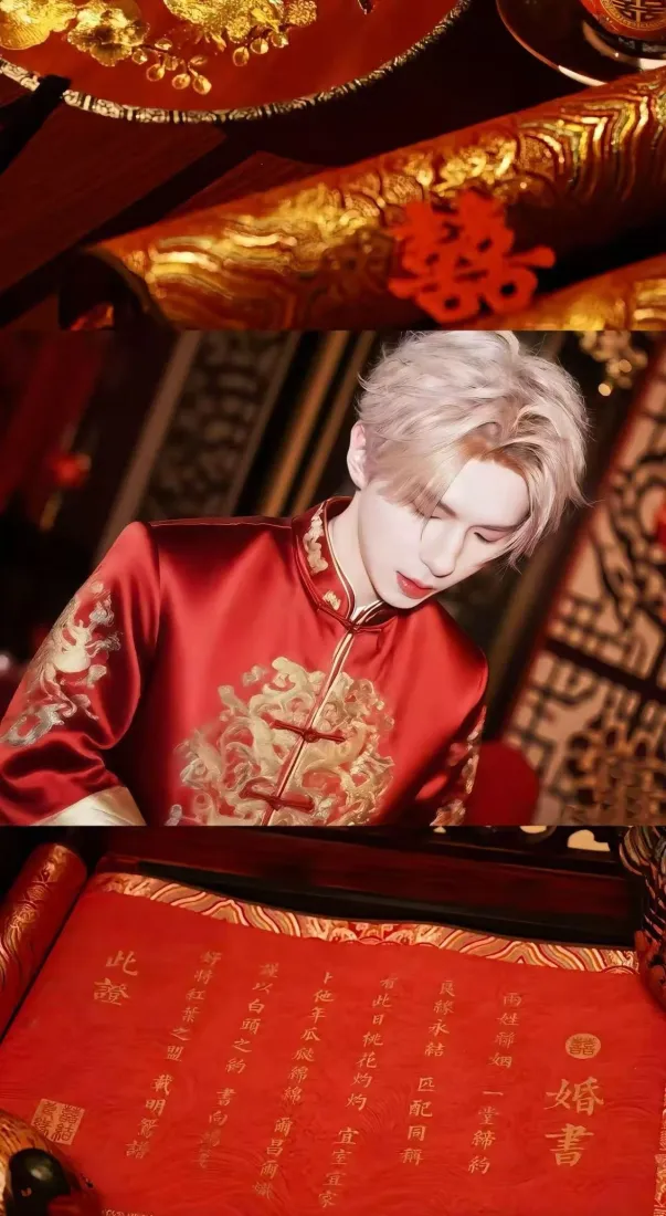 十个勤天手机壁纸｜中式婚礼背景图片 - 红装秀禾「哲风壁纸」