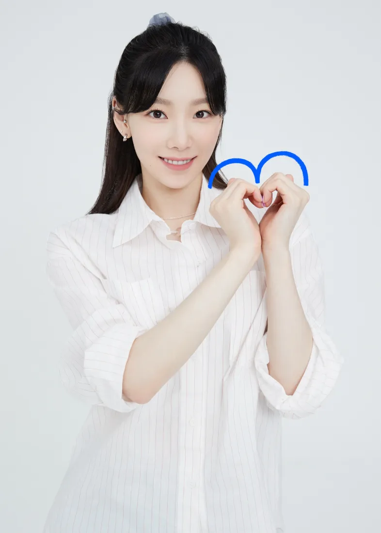 金泰妍手机壁纸｜纯色背景图片 - 比心女艺人「哲风壁纸」