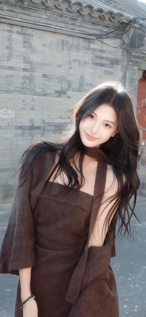 气质美女手机壁纸｜iOS背景图片 - 户外街拍「哲风壁纸」